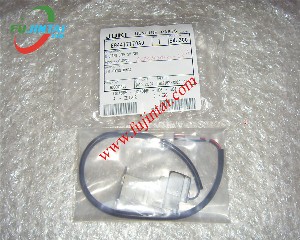 Juki Original JUKI TR4SN TR6SN TR6DN SHUTTER OPEN SOLENOID VALVE ASM E94417170A0